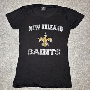 NFL TEAM APPAREL Women L Black Graphic Tee